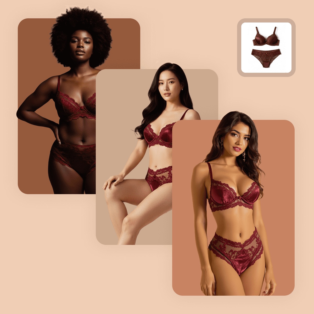 Diverse Models for Every Brand — AI Lingerie Models