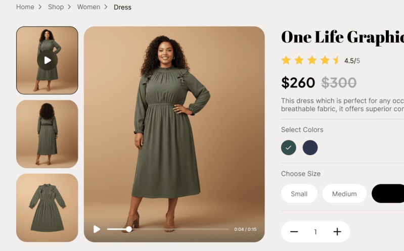 Dress models instantly with virtual try-on — AI Lookbook